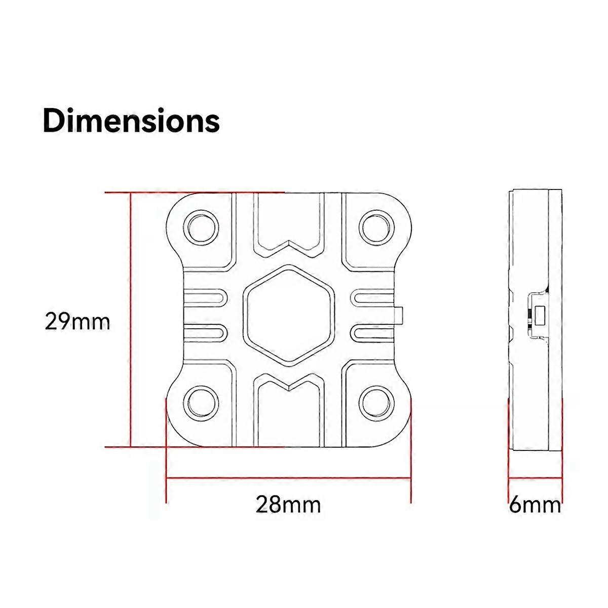 Für TX ULTRA TX1600 FPV VTX 48CH Kühlkörper für FPV-Drohnen
