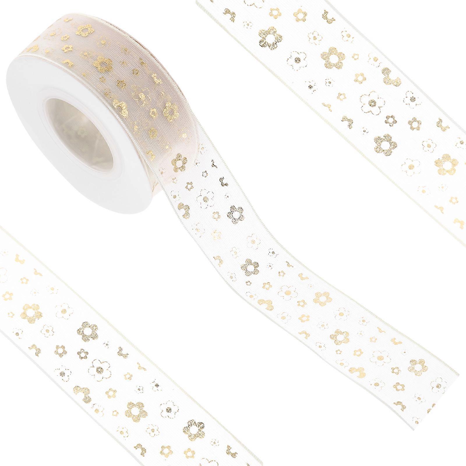 Festival Package Ribbon 2 Rolls DIY Craft Ribbon Children'S School Projects Non-Fading 2Rolls