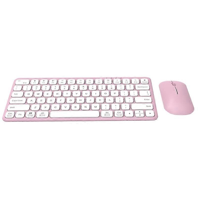 B087 2.4G Wireless Keyboard and Mouse Keyboard Mouse Set Pink