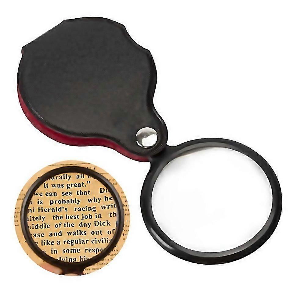 For 5pcs 6x 60mm Foldable Leather Case Reading Magnifier Leather Folding