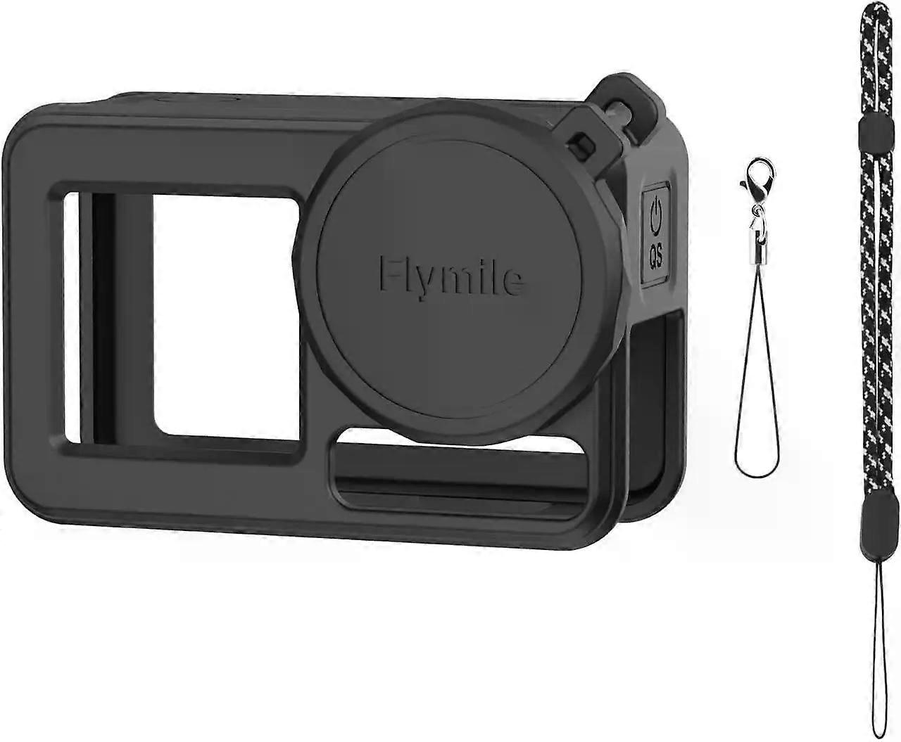 Silicone Case for OSMO Action 5 Pro, Shockproof Scratch-Resistant Protective Sleeve Cover Compatible with DJI Action 4/3, Camera Accessories with Lens