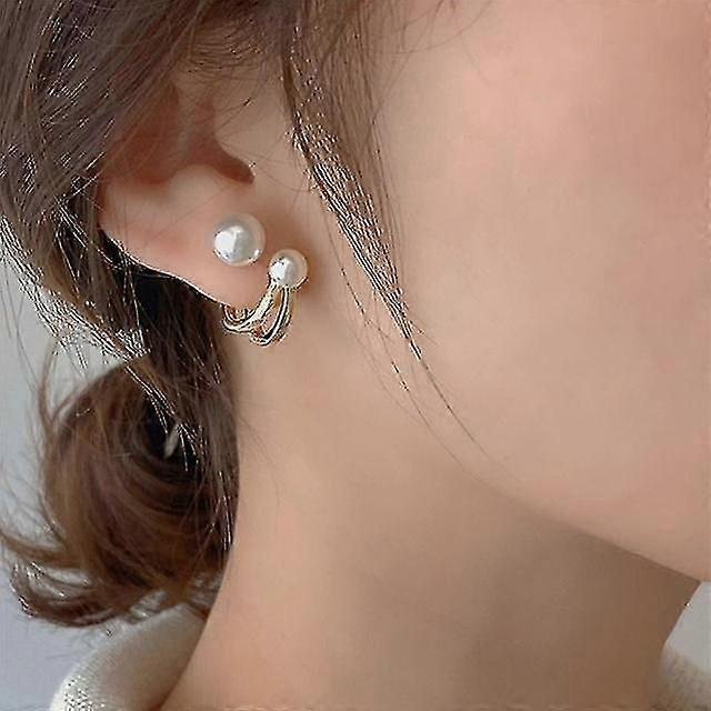 הגעה חדשה עגילי הצהרה קוריאנית לנשים חום נמר גיאומטרי עגילי חישוק טרנד וינטאג 'אופנה תכשיטים מתנות יצירתי