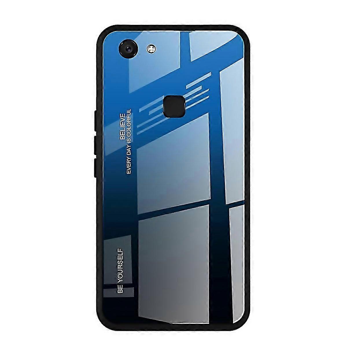 For Gradient Color Glass Case For Vivo
