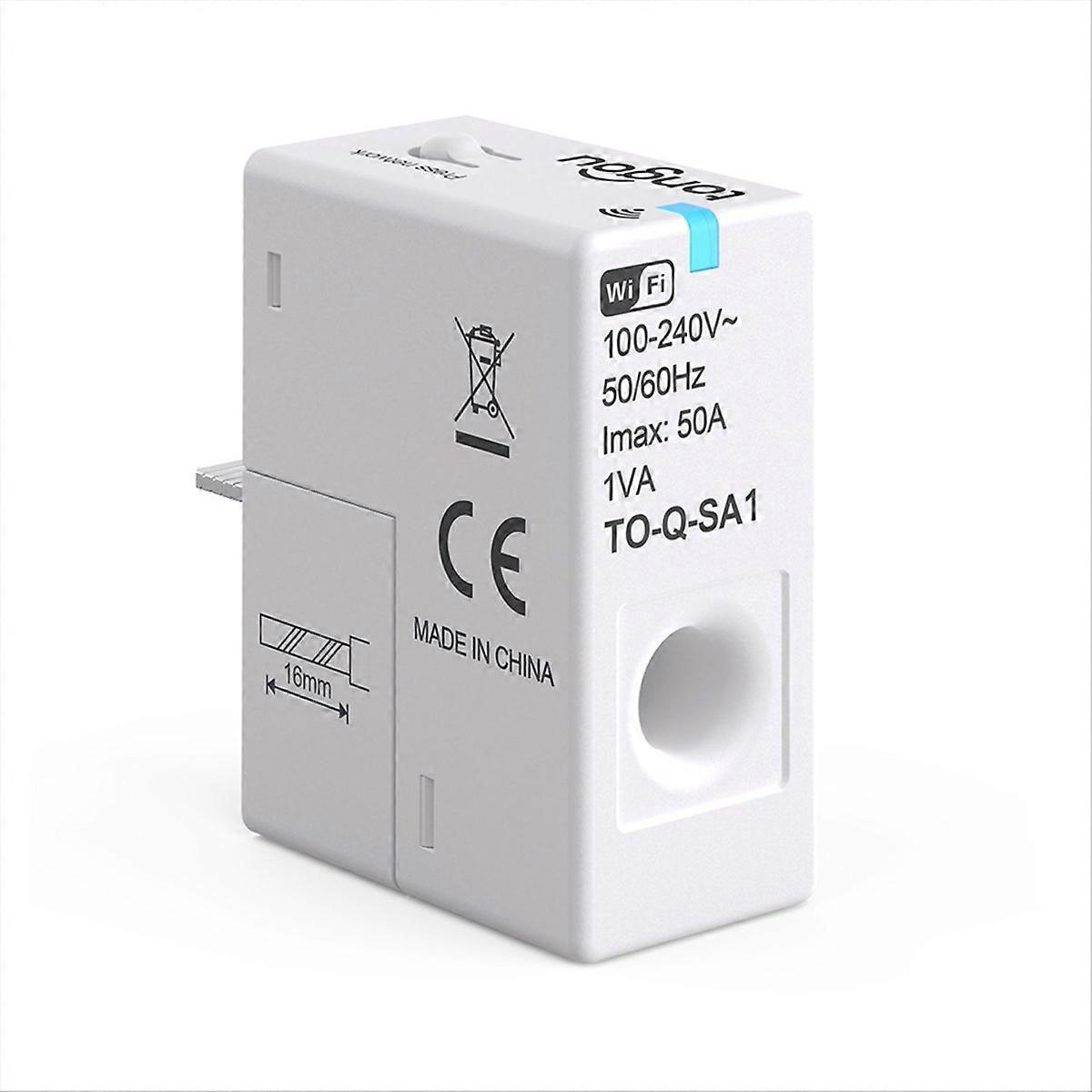  Tuya Smart Energy Accessories WiFi Smart with KWh Monitoring and Prepaid Function and Real-Time Temperature 1-50A