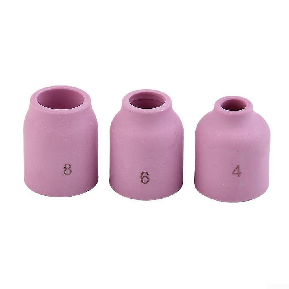 TIG Welding Nozzle 18Piece Heat Cup Set for Stubby Gas Lens, Compatible with WP17/18/26, Sizes 2mm and 4mm