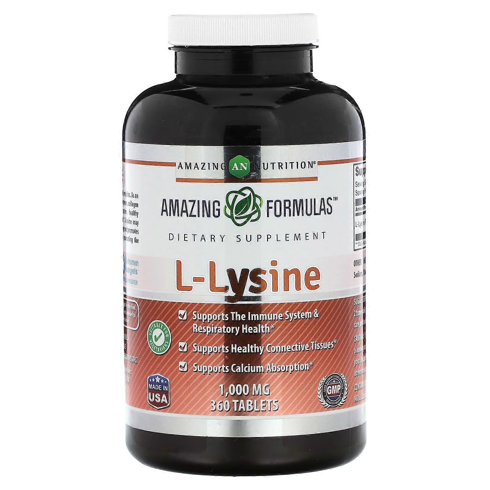 L-Lysine, 1,000 mg, 360 Tablets