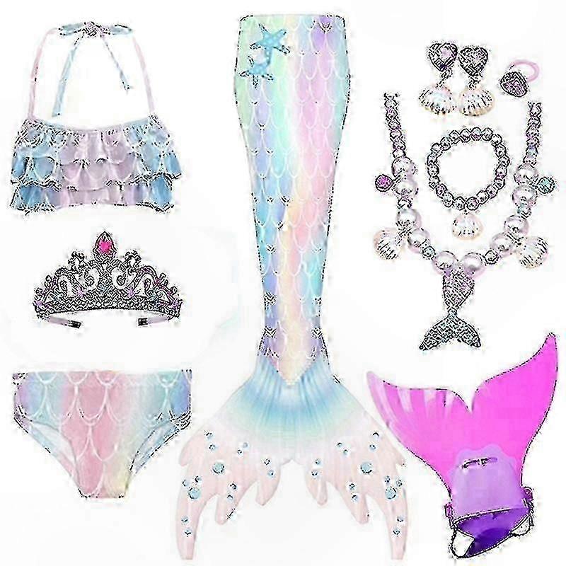 Kids' Monofin Tail Bikini Set for Beach and Pool Fun