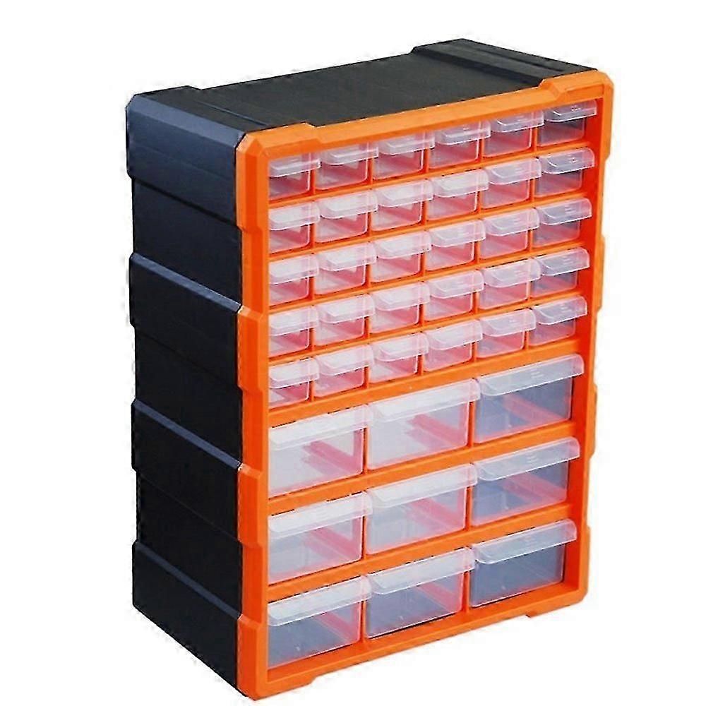 Multi Drawer Storage Cabinet - Wall Mounted Plastic Organizer for Home, Garage, Craft, and Shed Storage Solutions