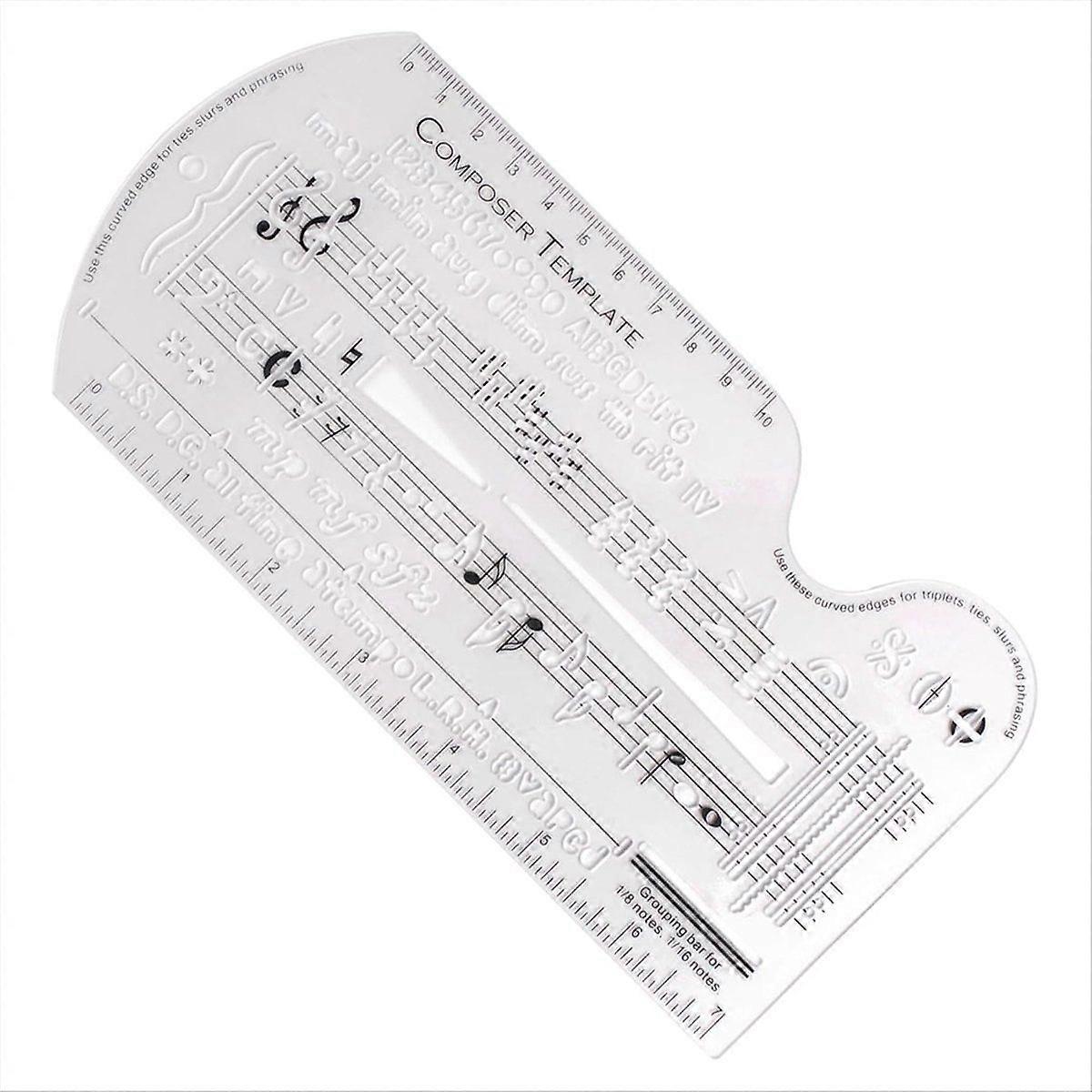 Song Writer'S Composing Template Stencil for Music Notes & Symbols A