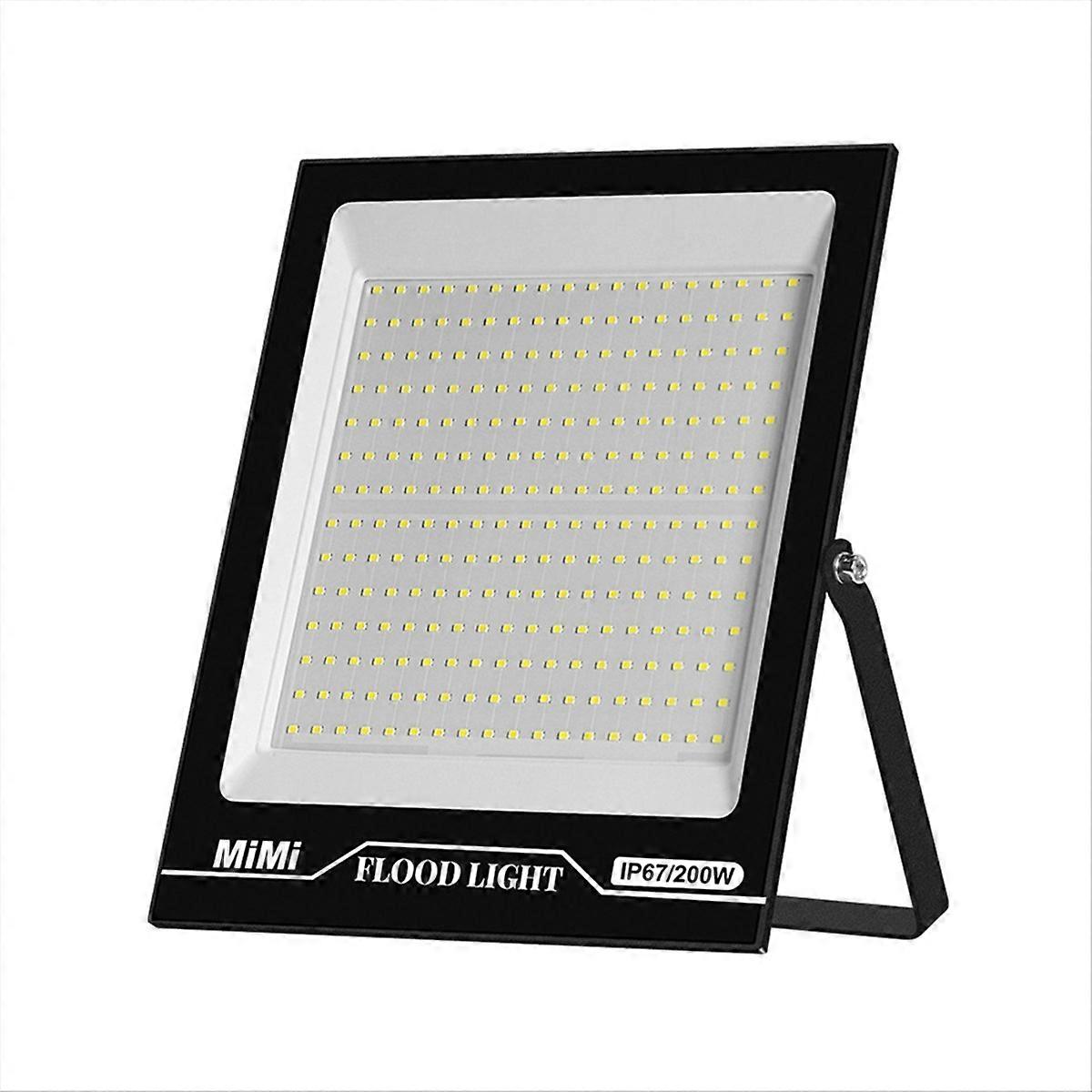 LED Flood Light Warm Light 200W Outdoor Spotlight IP67 Waterproof