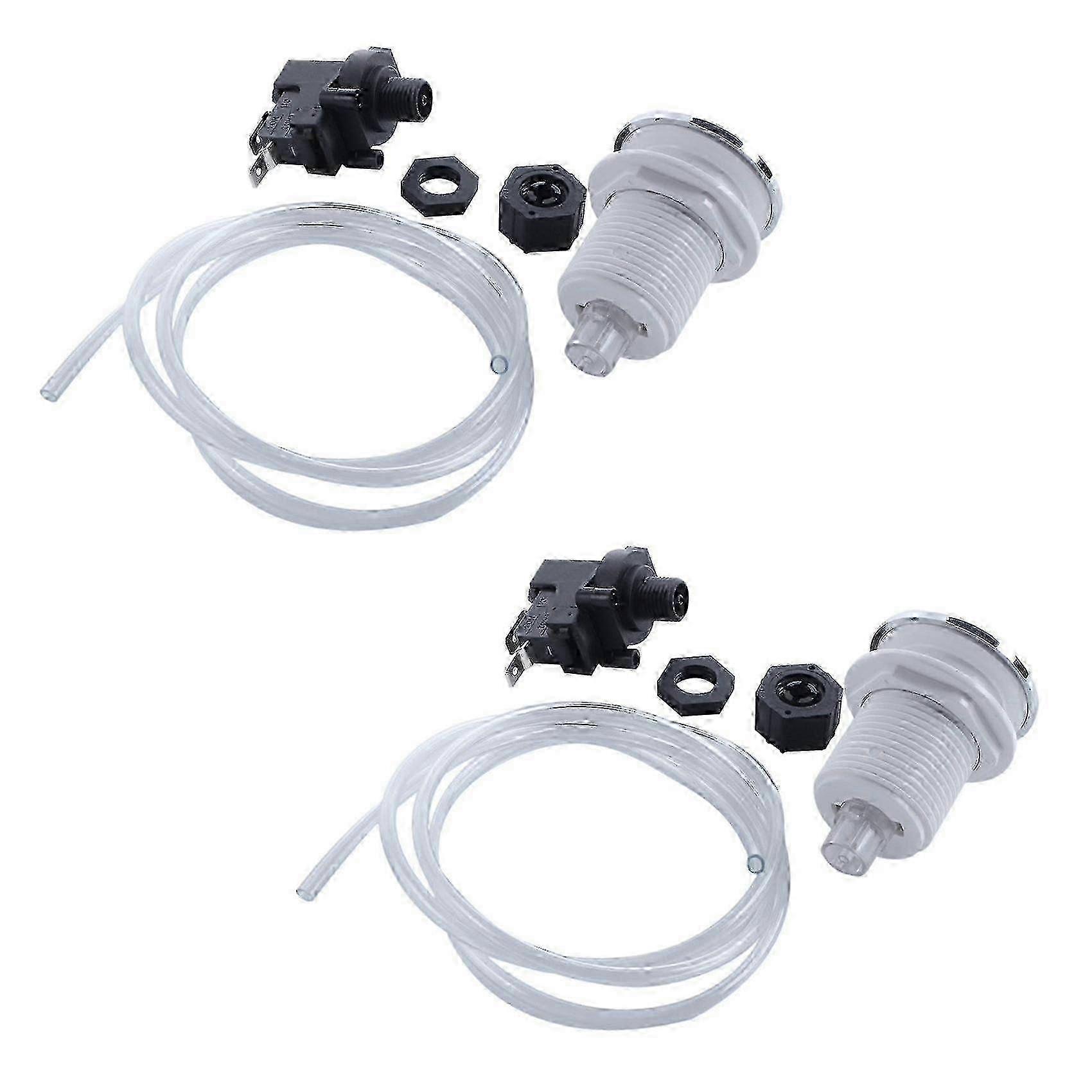On/Off push button switch for jetted whirlpool bath tub spa system