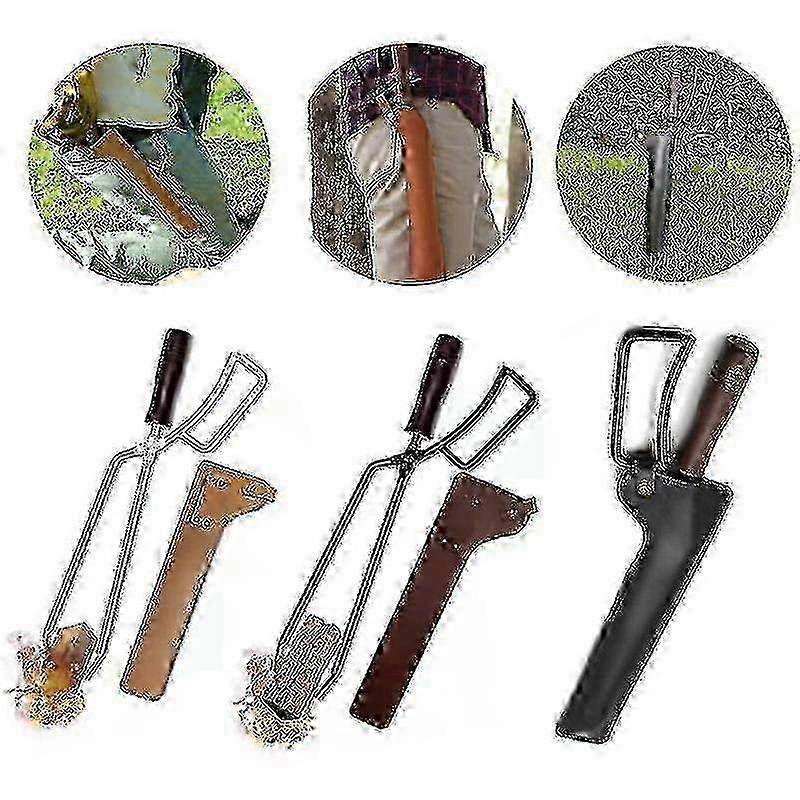 Leather Gardening Tool Holster Belt Case for Pruners Scissors Knife, Dual-Use PU Pouch with Adjustable Clip_MM2