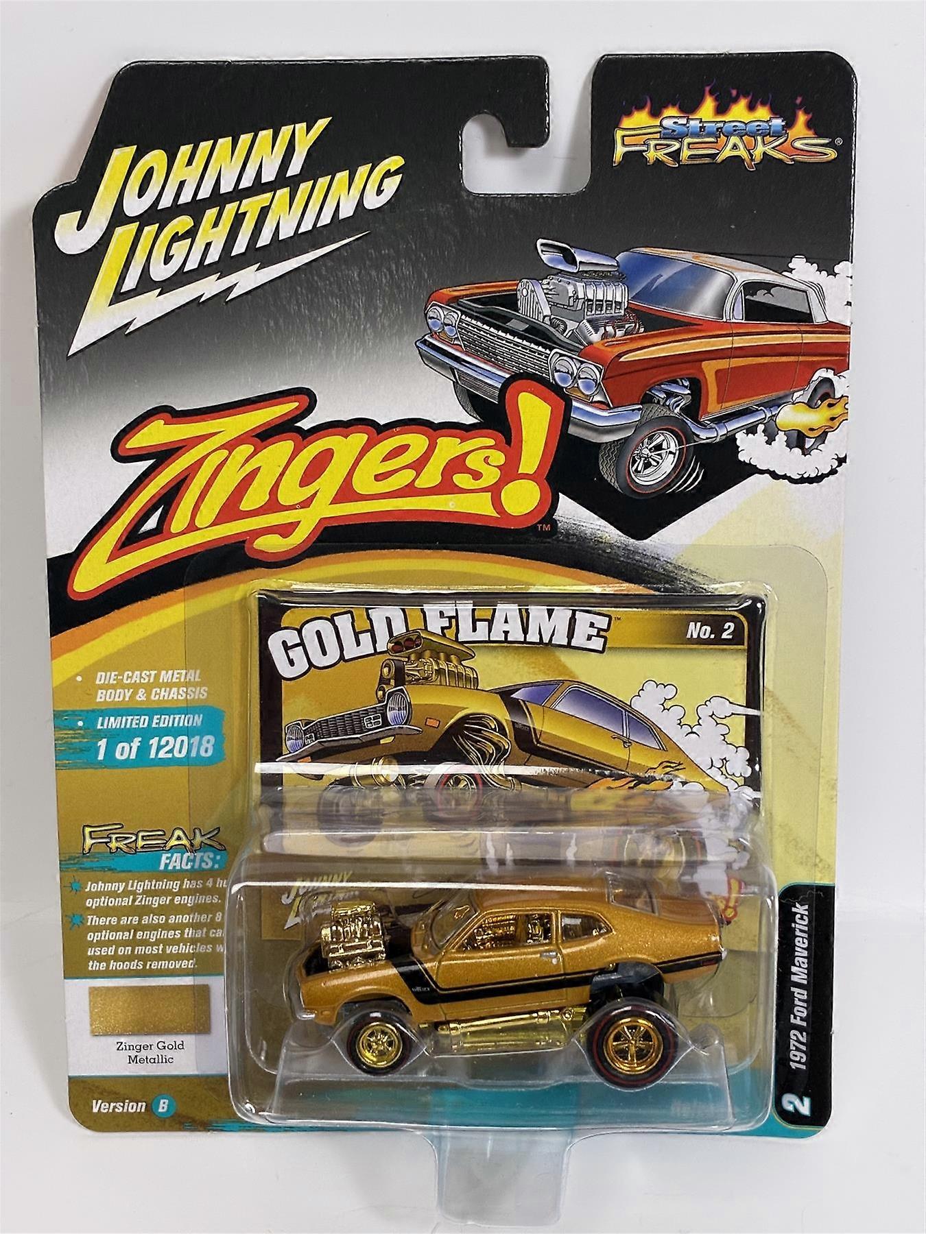 Ford Maverick 1972, couleur Zinger Gold Metallic, échelle 1:64, Johnny Lightning JLSF023