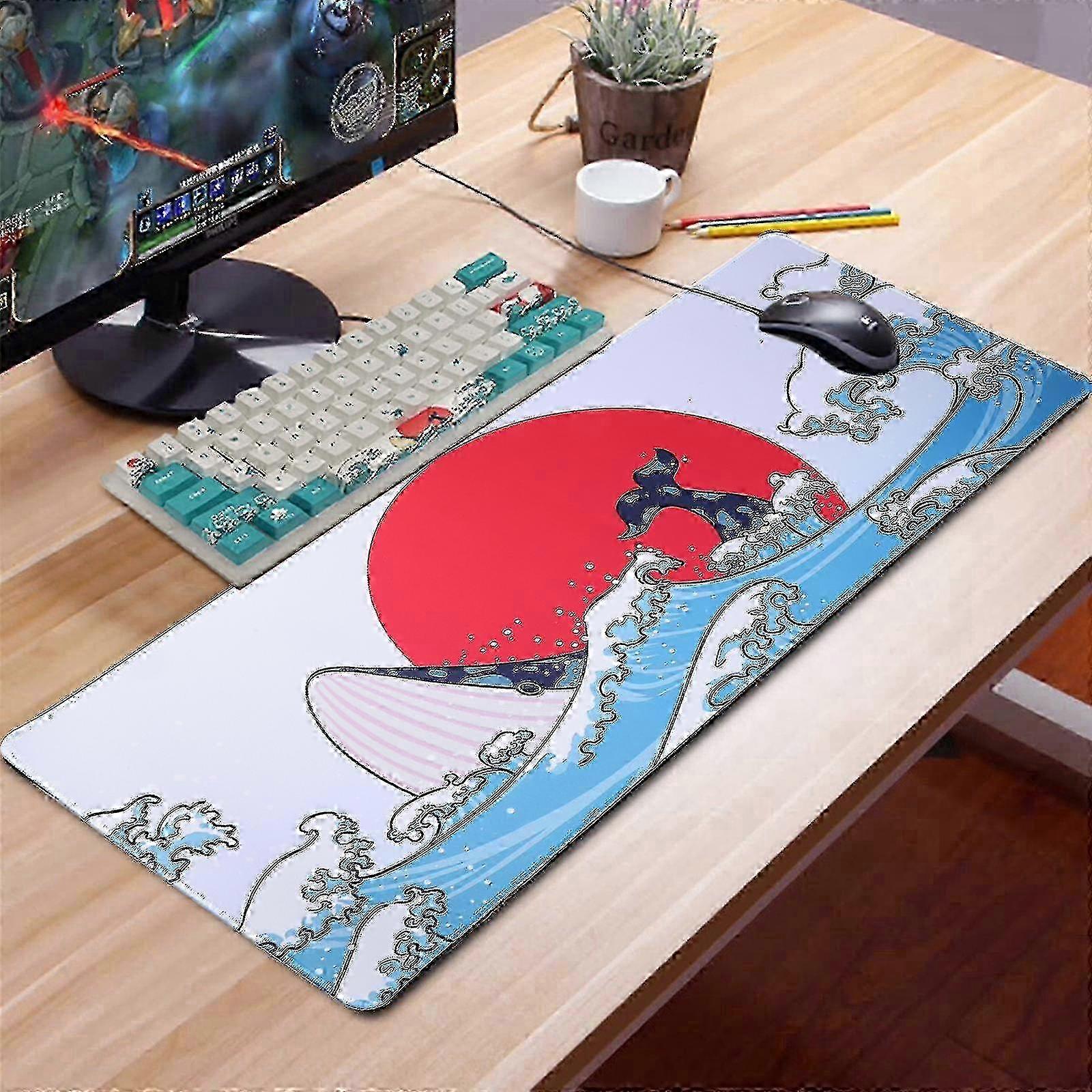 Large Gaming Mouse Pad Computer Gamer Keyboard Coral Sea Mouse Mat Non-slip