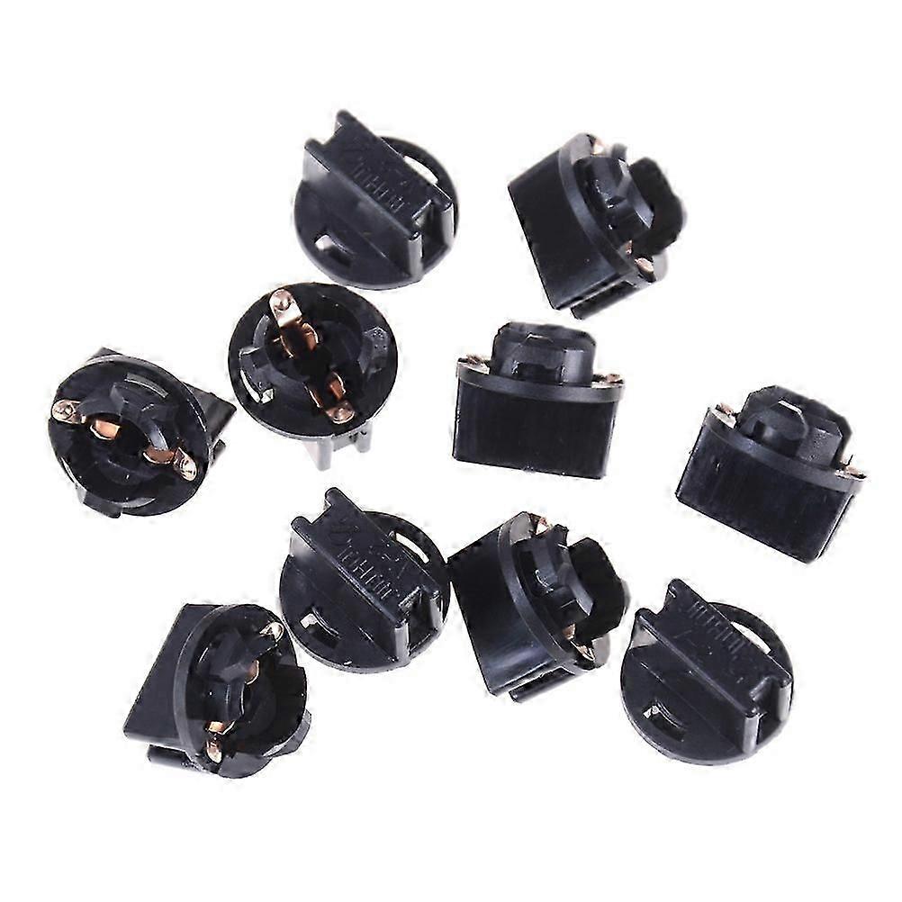10 Pieces T10 Socket Dashboard Instrument Panel Socket T10 W5W 168 192 194 Twist Lock Wedge Bases La