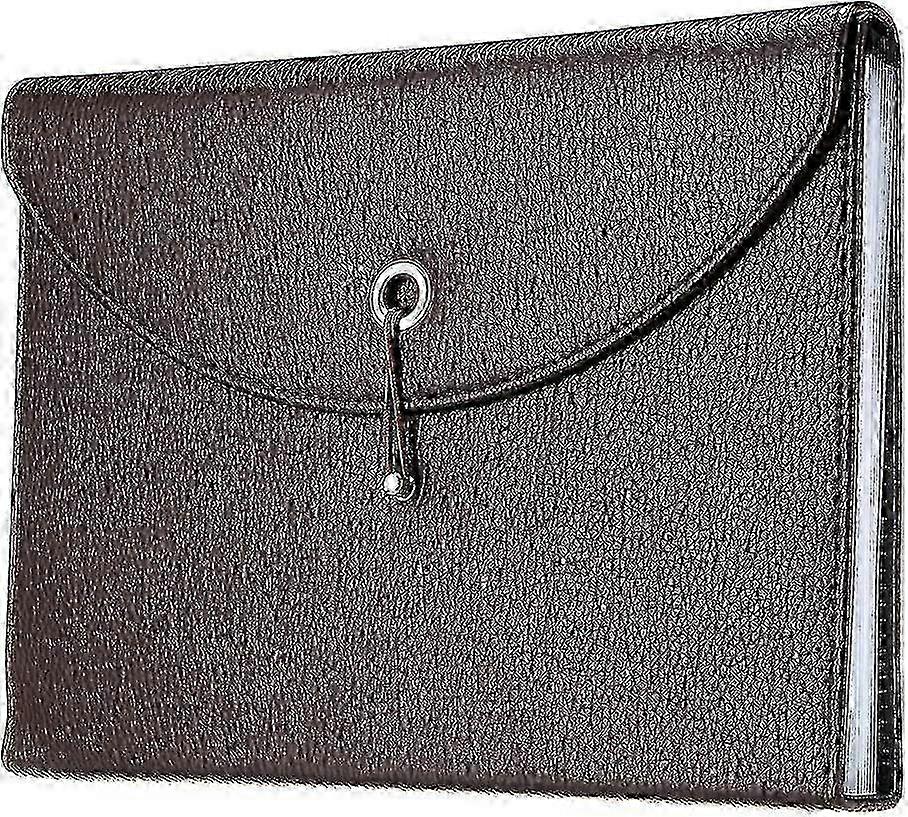 Pu Leather A4 Expanding Folder File Organisersn 13 Pocket Document Wallet Portfolio Business Folder New