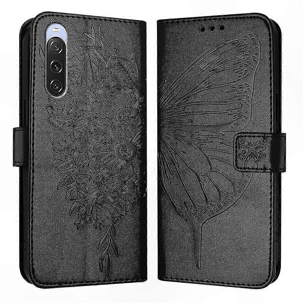 Emed Butterfly PU Case for  Xperia 10 V