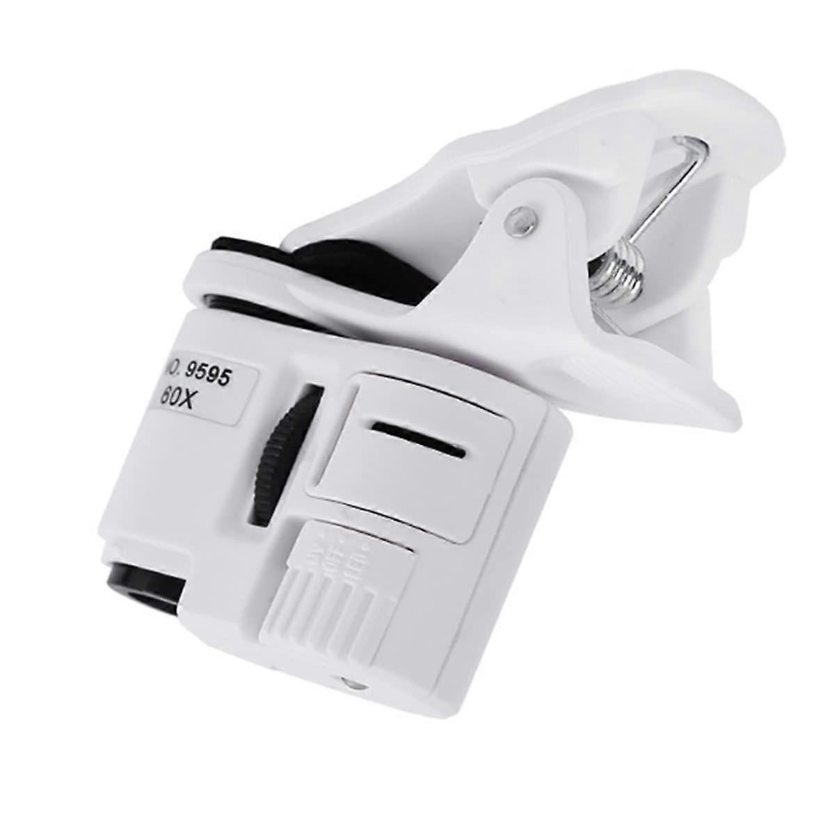 Microscope Accessories Kit 60x Magnification Mini Portable Phone Microscope Slide Preparation Tools