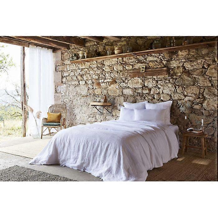 Leffet papillon Duvet cover Soline all sizes Washed linen - Soline Chalk - Duvet cover 140 x 200 cm