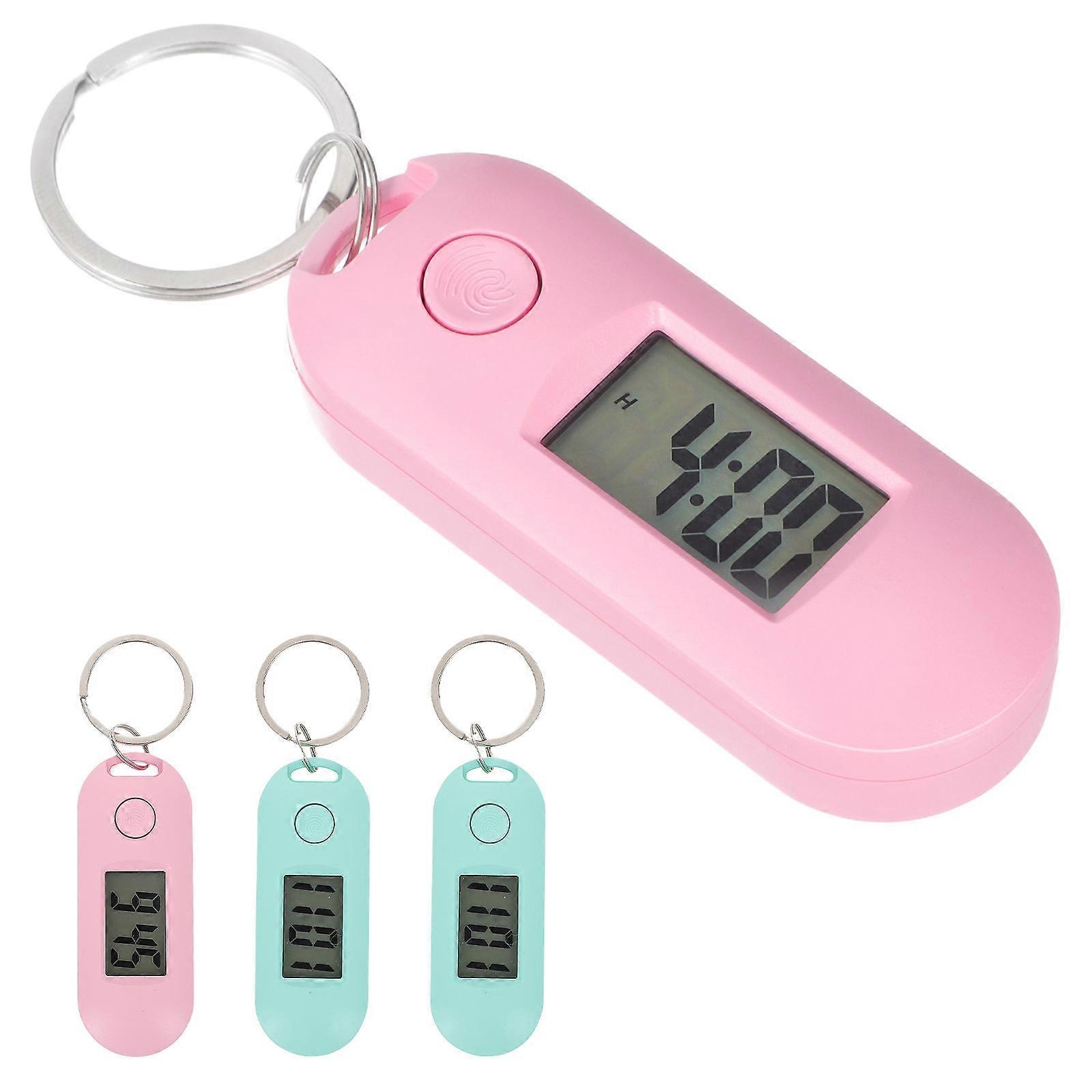Student Electronic Watch Digital Keychain Mini Watch for Travel 4Pcs Pack