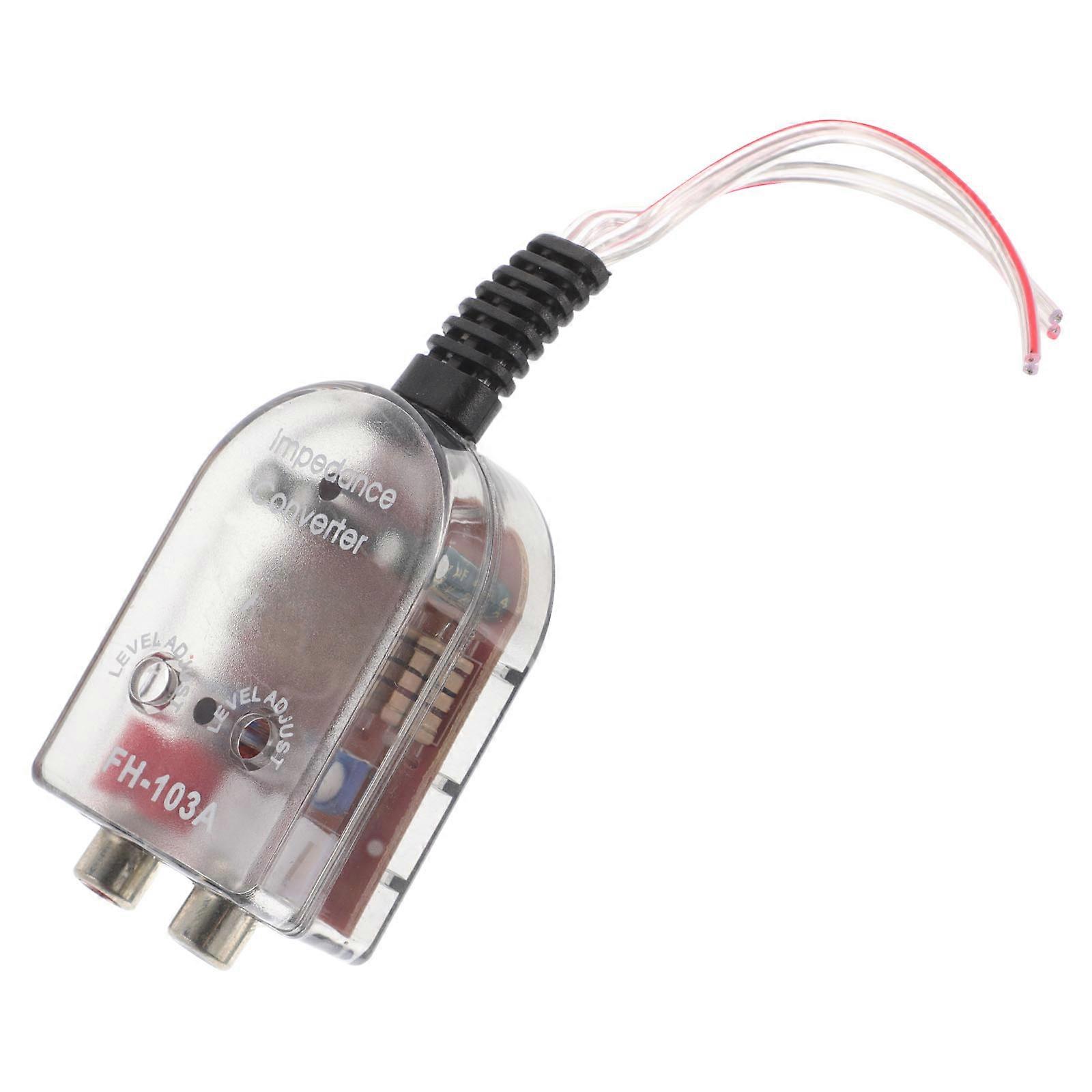 High to Low Audio Converter for Car Audios Adjustable Vehicle Adapter