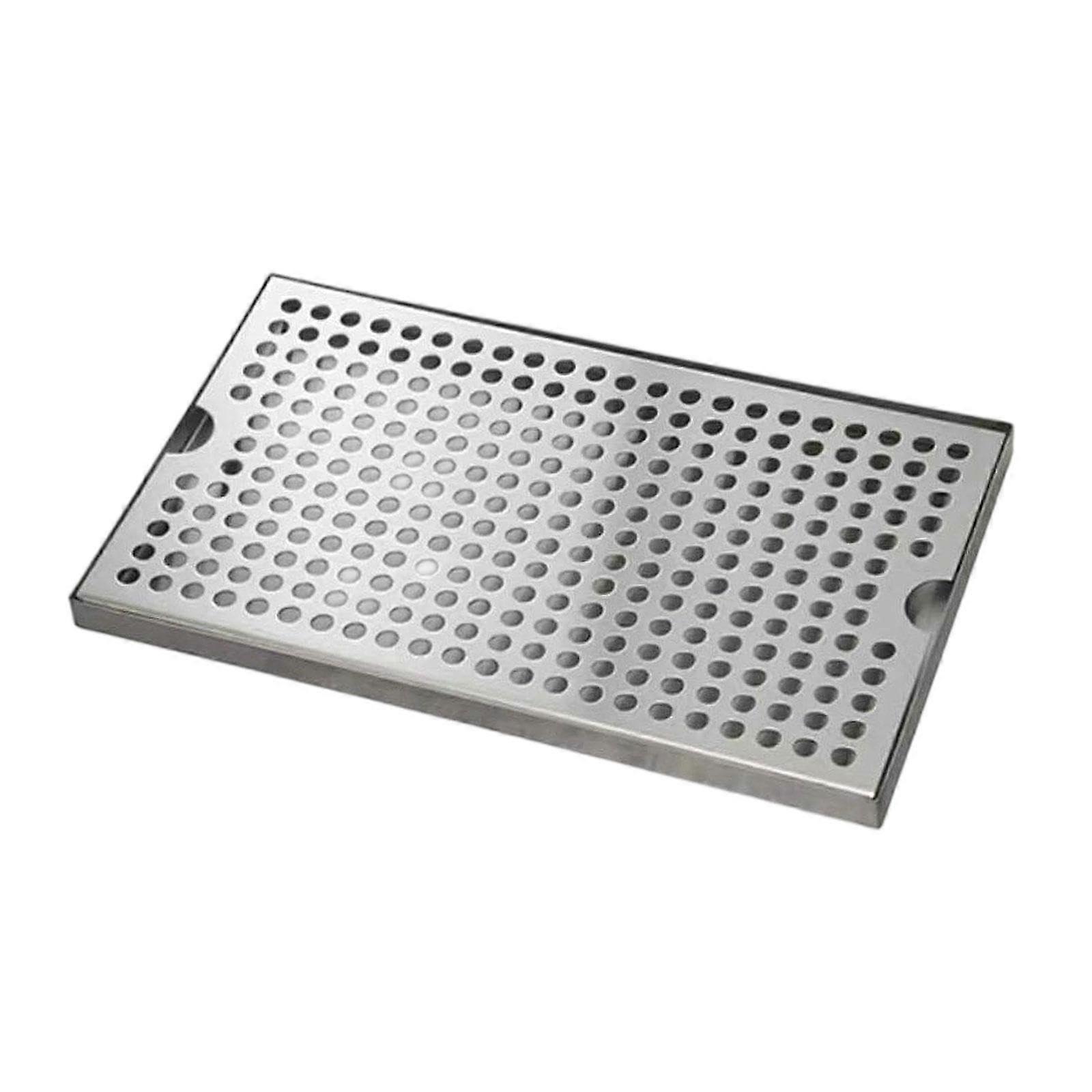 Beer Drip Tray with Removable Drain Pan for Kegerator Cleaning and Bar Counter Use Metal