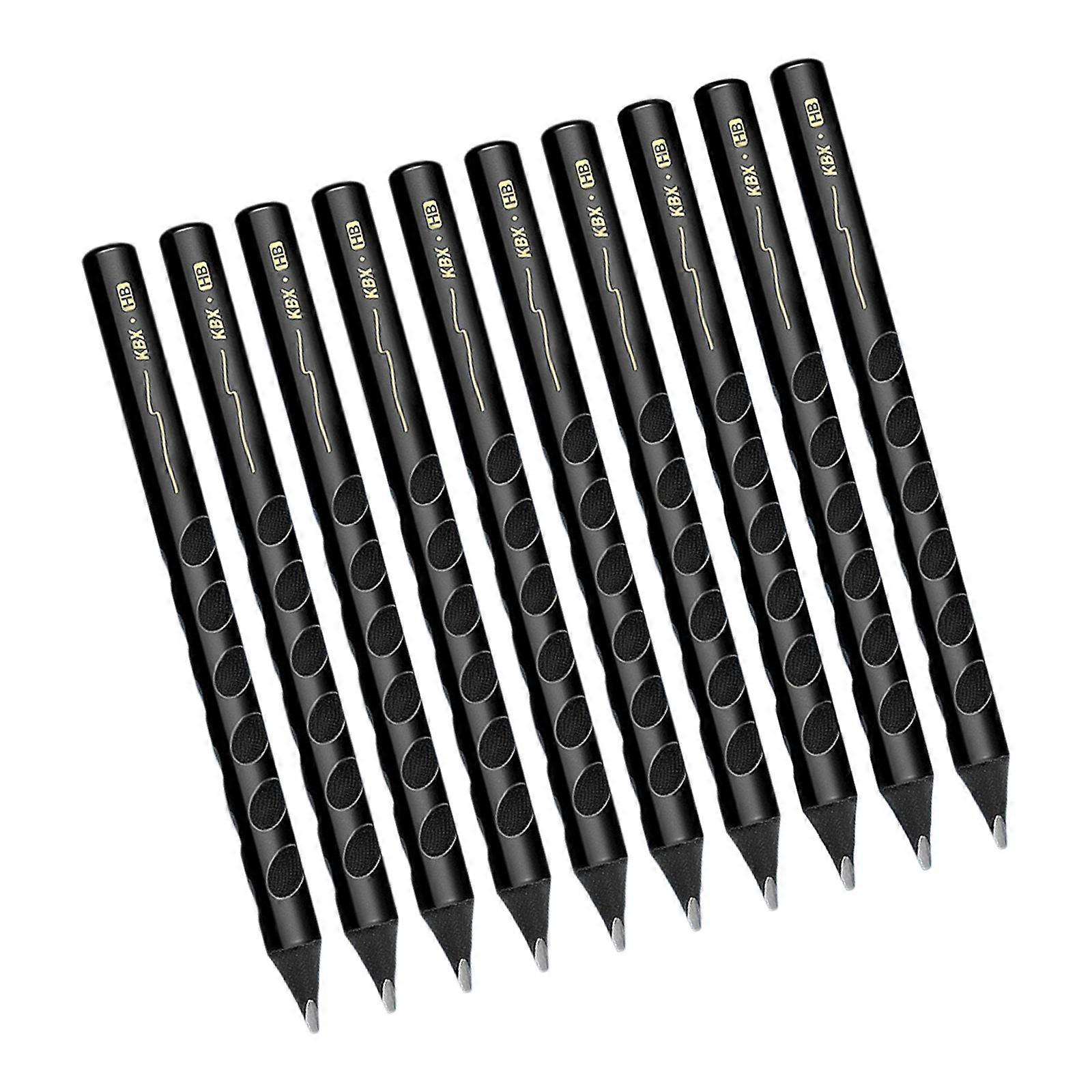 10 Wooden School Pencils Featuring Durability And Ergonomic Design For Extended Writing Multicolor