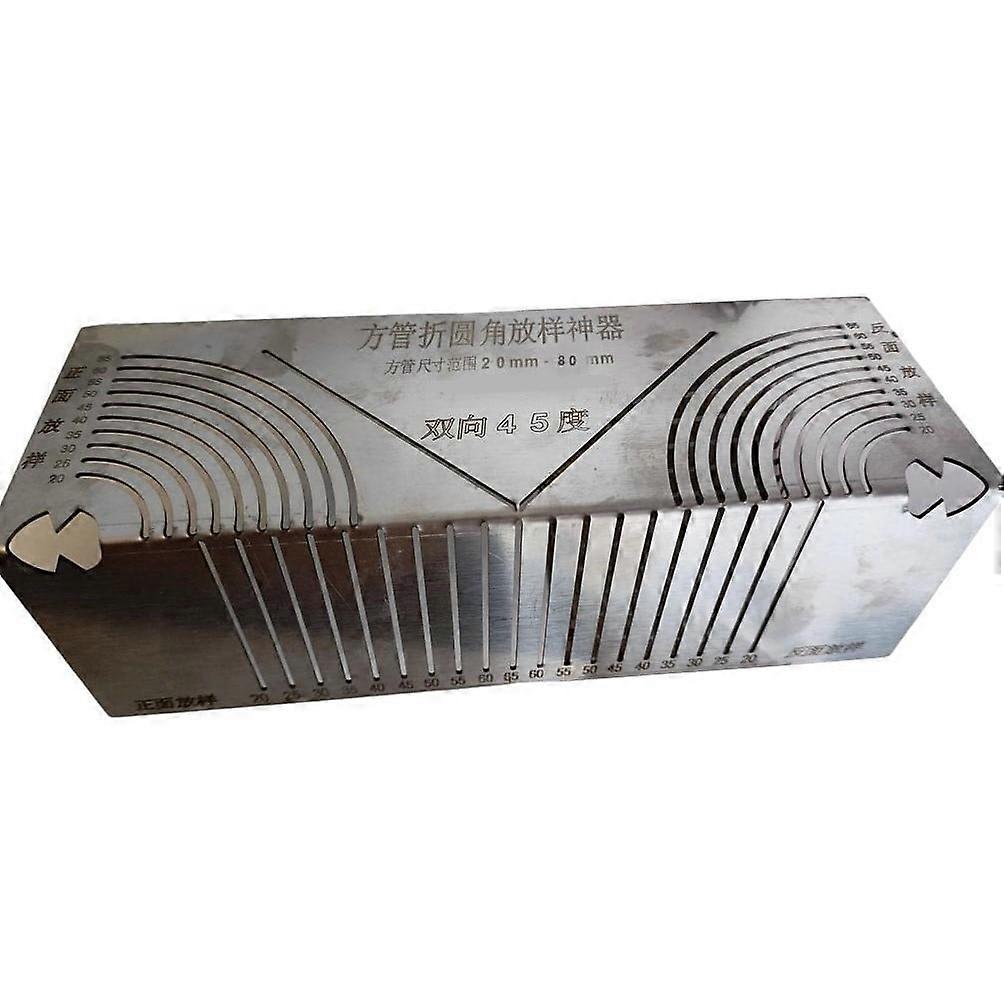 Multifunctional Square Tube Rounded Corner Drawing Tool And Multi-Drawing Ruler