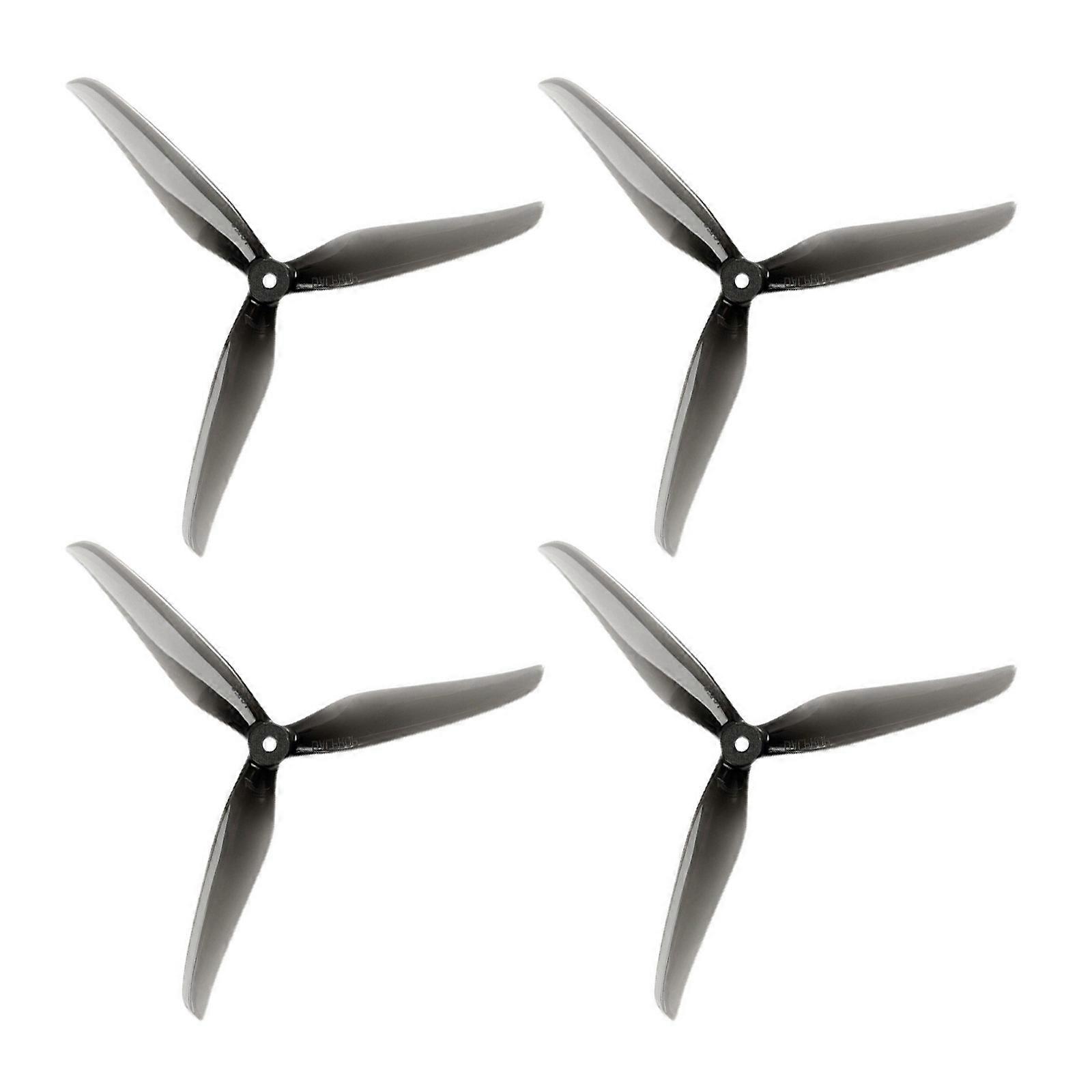 Pack of 4pcs 5" 3-Leaf T5126 UAV Propellers Long-distanced Propellers for Stable and Responsive Racing  crystal black