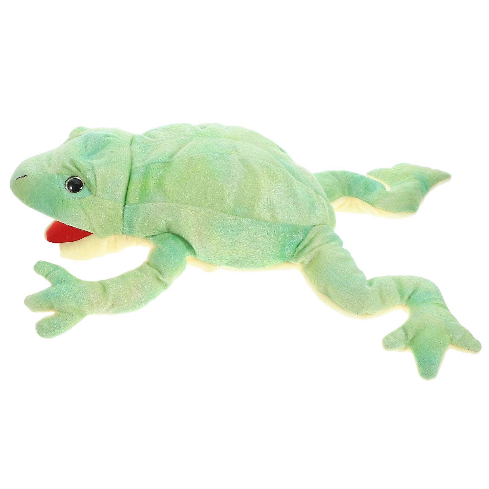 Animal Hand Puppet Plush Frog Hand Puppet for Parent-Child Interaction