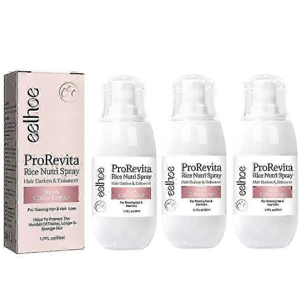 3X Zephta H-Regrow 2.0 ، Zephta Hair Regrowth ، بخاخ Prorevita Rice Nutri ، للشعر