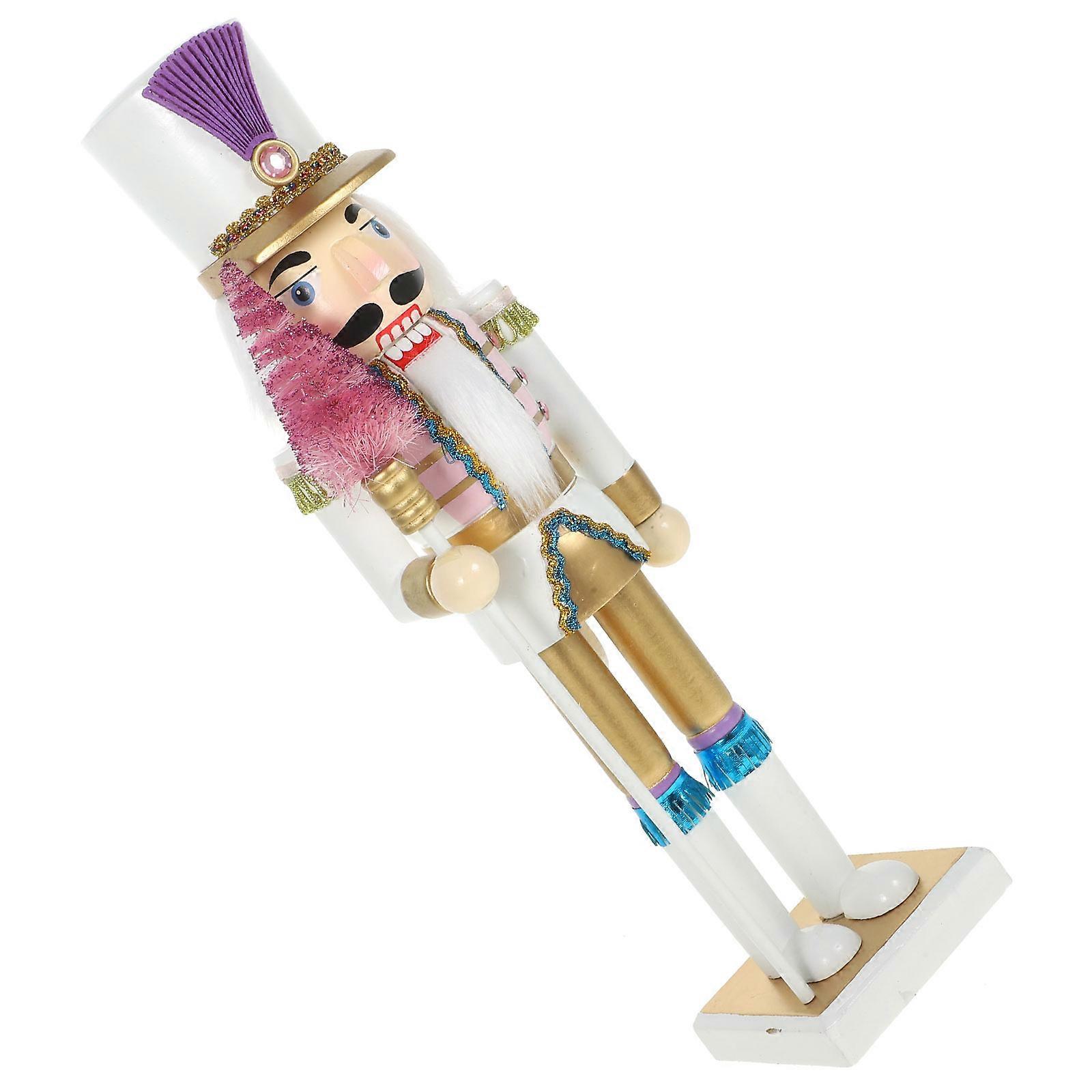 Wooden Nutcracker Festive Christmas Nutcracker Decor Shelves  Nutcracker Puppet Soldier