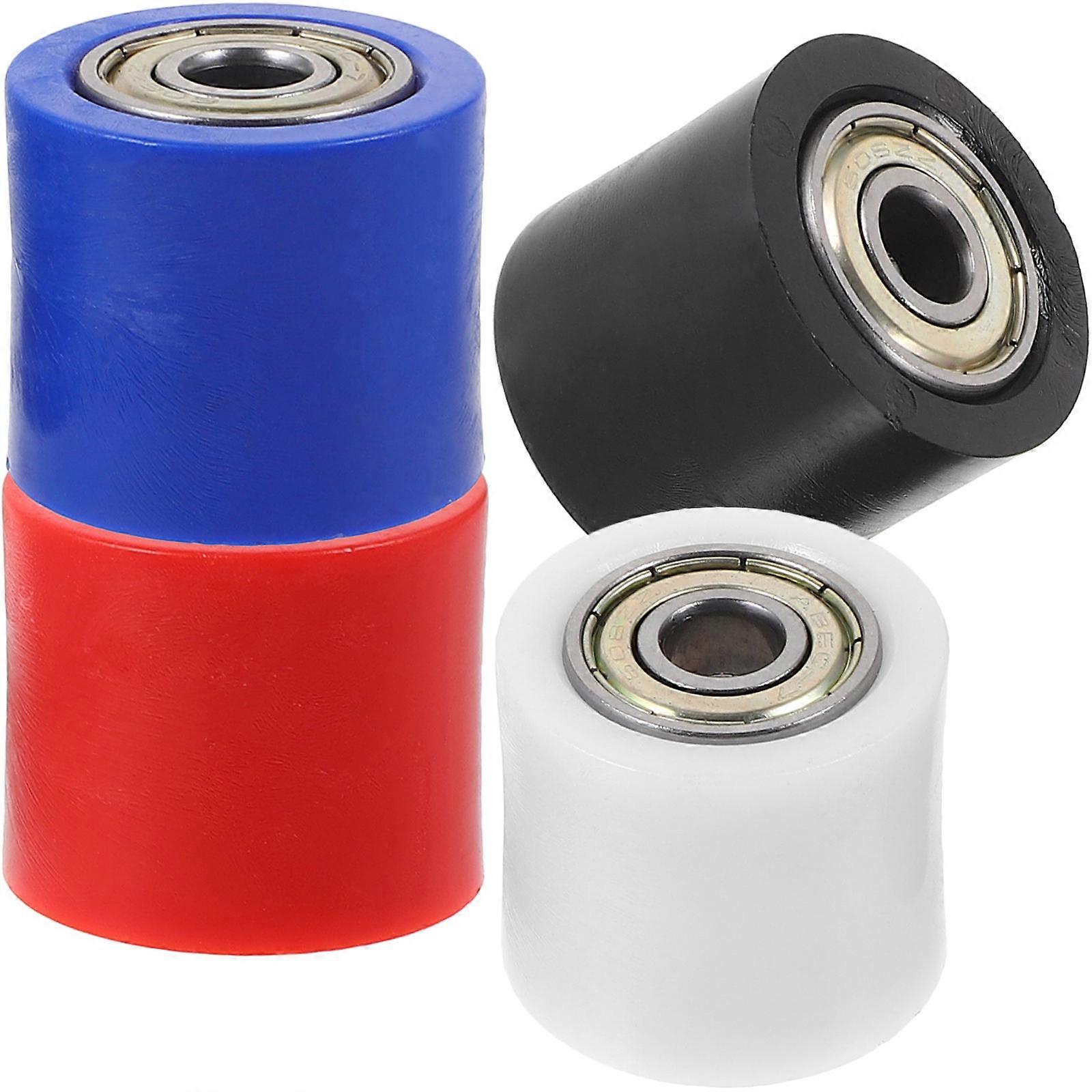 4pcs Bearing Guiding Wheels Motorcycle Modified Chain Roller Replacement Roller Wheels