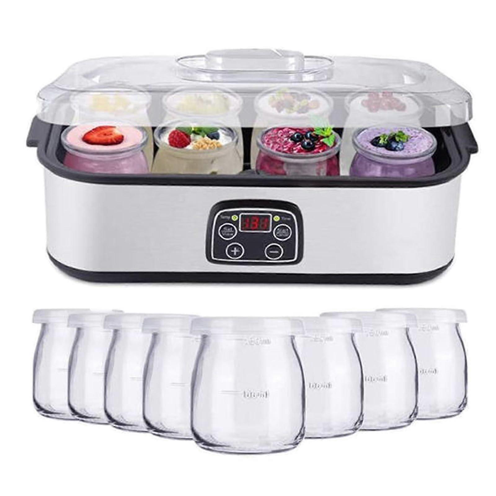 Probiotic Yoghurt Maker Adjustable Time Temperature Control 1400 ml Electric Yogurt Machine for Healthy Homemade Desserts