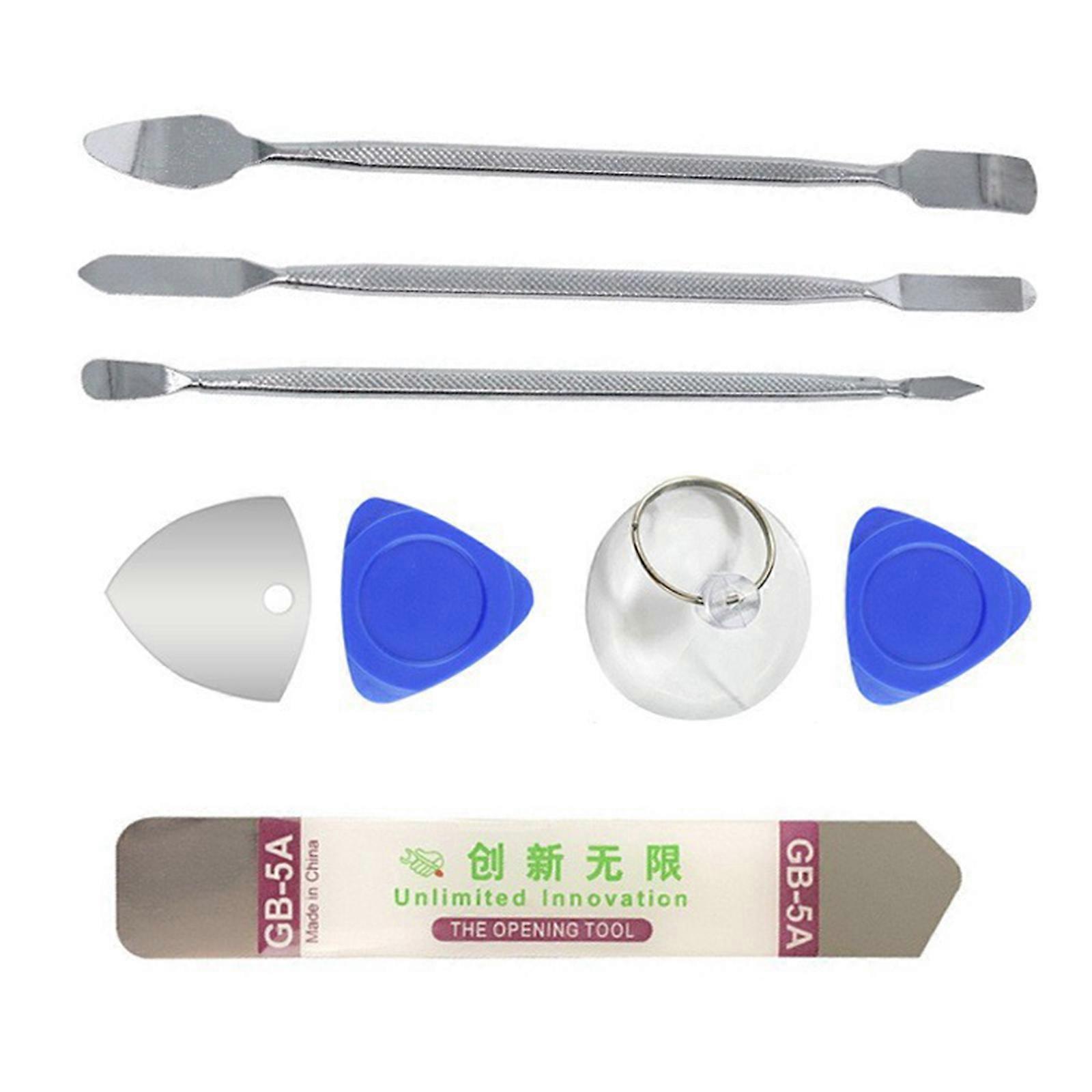 Multiple Use 8pcs Bimetallic Head Pry Lever Tool Set with Comfortable Grip, for Home Repairs and Electronic Maintenance Multicolor