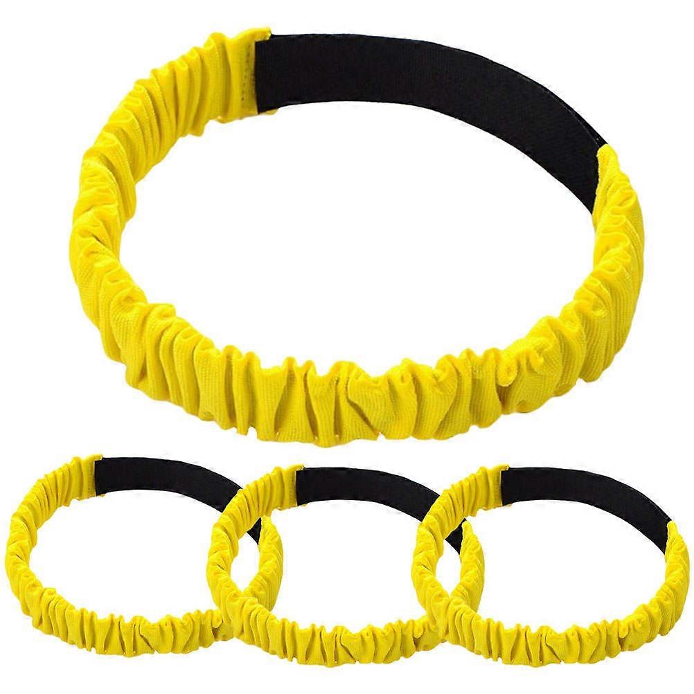 Three Legged Race Bands for Fitness Use 4Pcs Elastic Legged Race Bands Bright Color