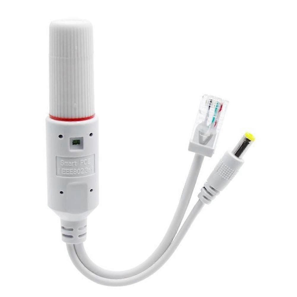 48V to 12V POE Splitter Waterproof with Video and Power Adapter Cable Supply Module for IP Camera Extender