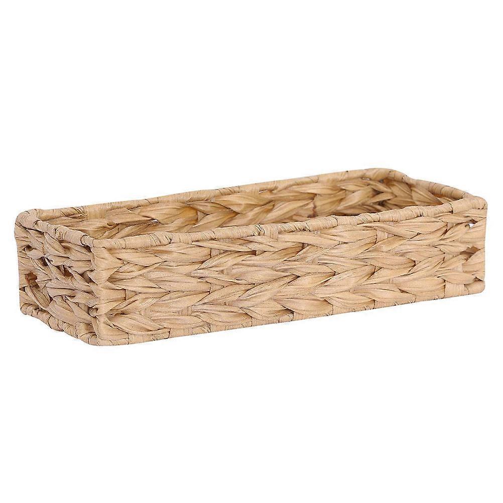 Light Brown Willow Woven Storage Basket for Organizing 1Pcs