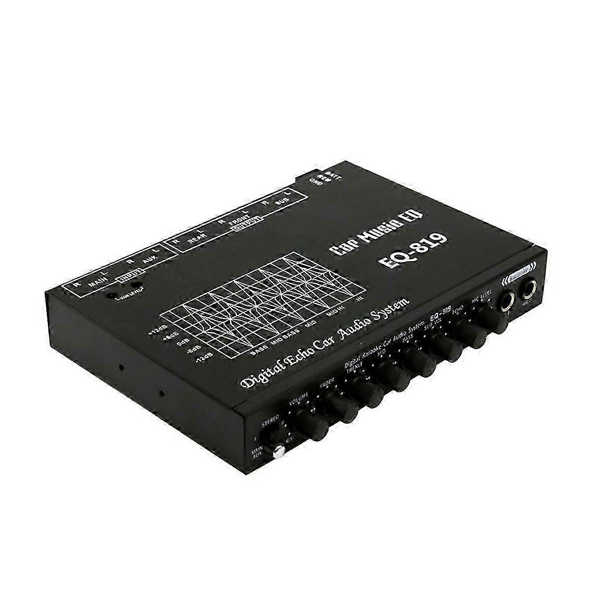 EQ-819 Car Equalizer Audio EQ Tuning Crossover Car Audio Equalizer