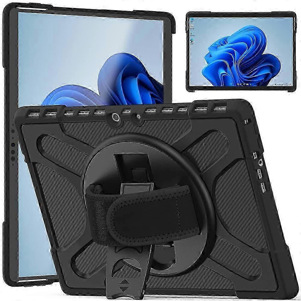 Shockproof Case for Microsoft Surface Pro 10/11 with Kickstand & Hand Strap