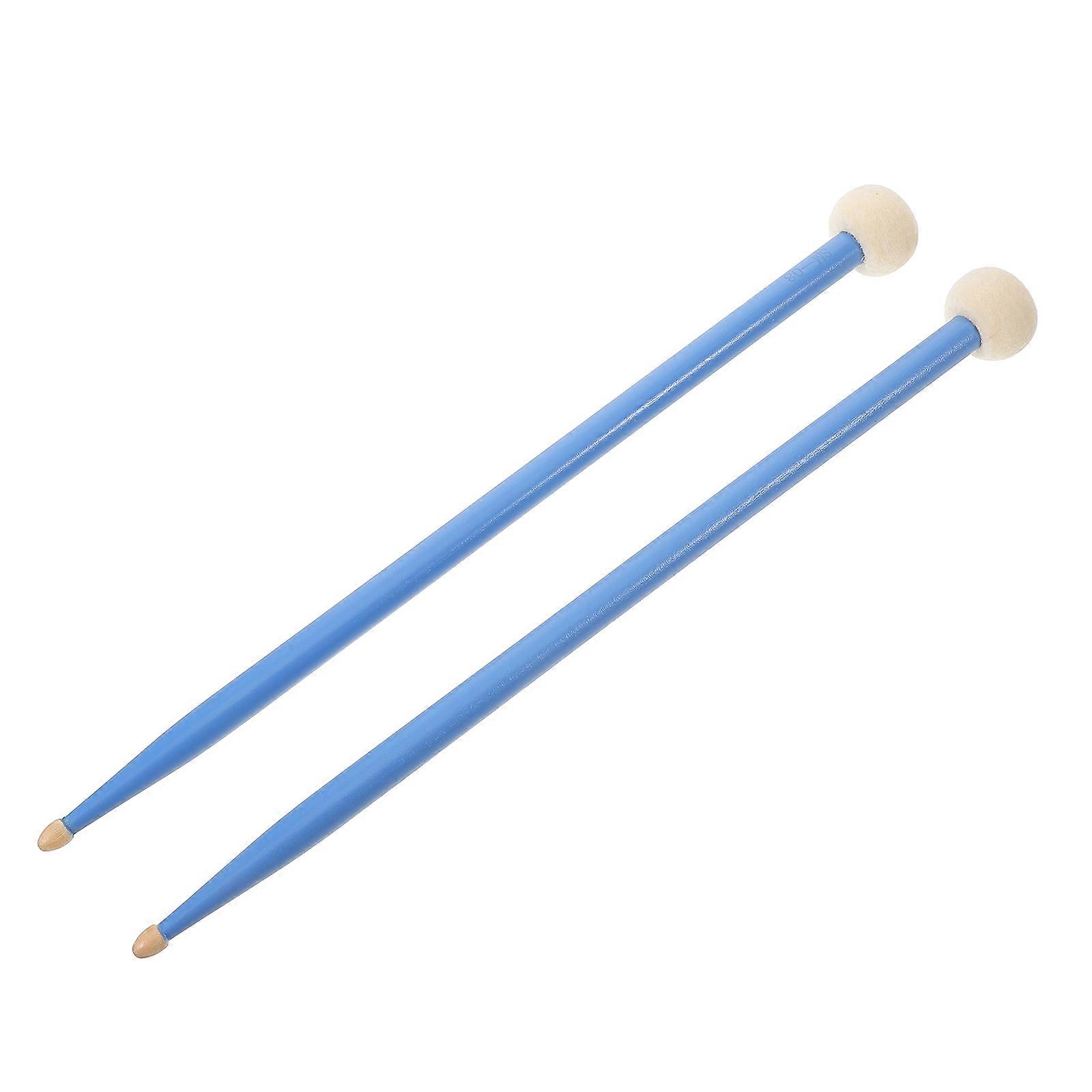 Clear and Accurate Tones Drum Mallets Percussion Instruments Timpani and Snare Drums Blue 1Pair