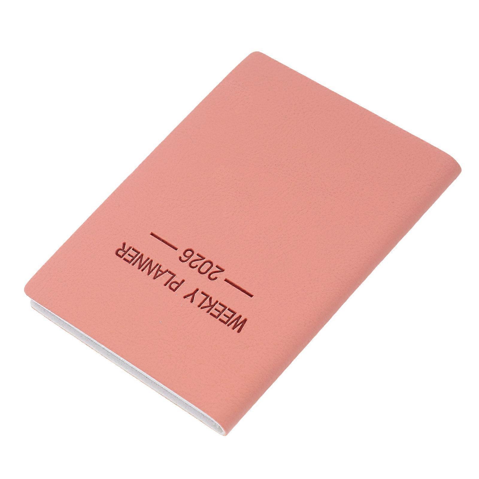 Pocket Weekly Planner Time Management Planner for Office 2026 Pink Paper