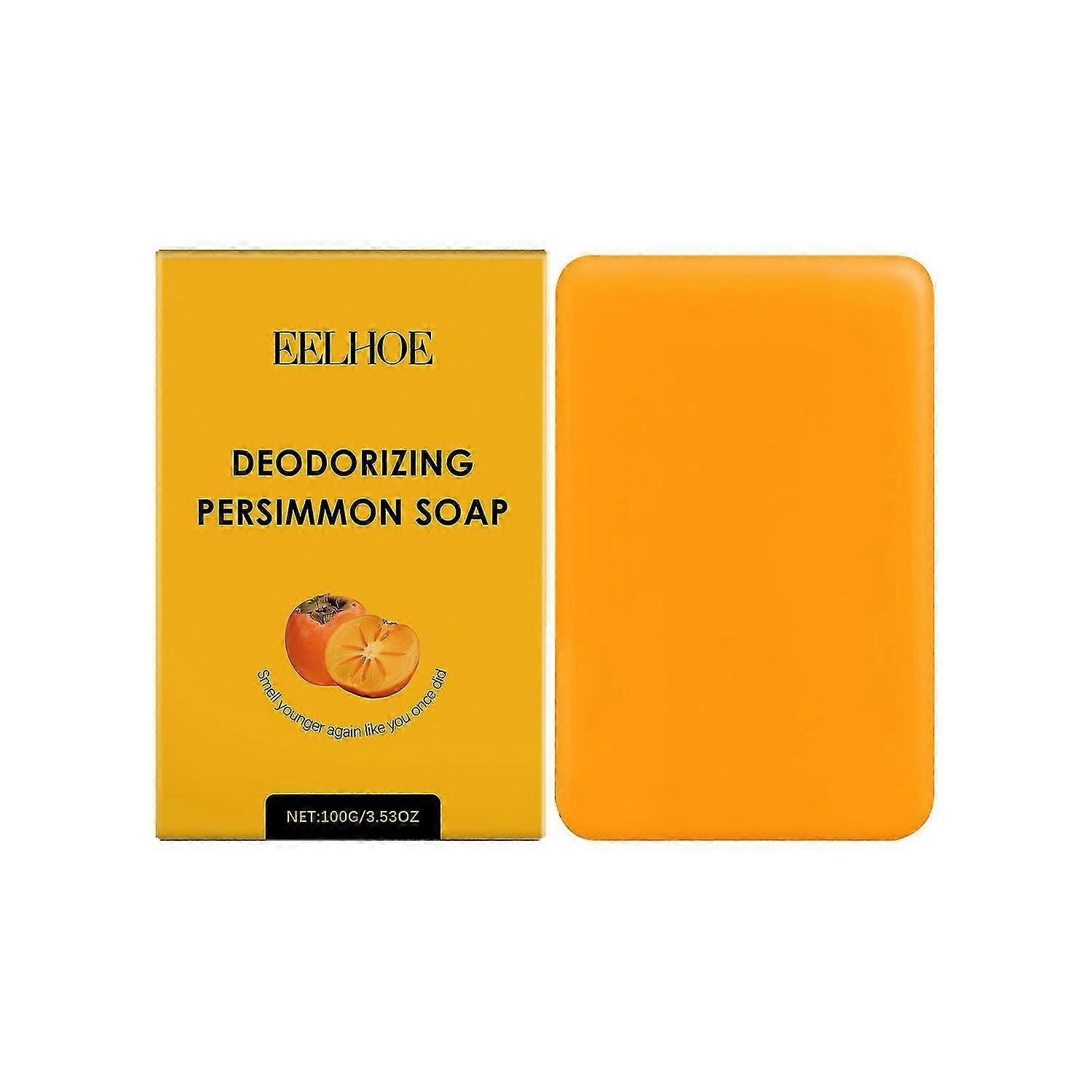 Suitable For Persimmon Soap, Deodorizing, Comfortable Moisturizing For Face And Body, All Skin Types