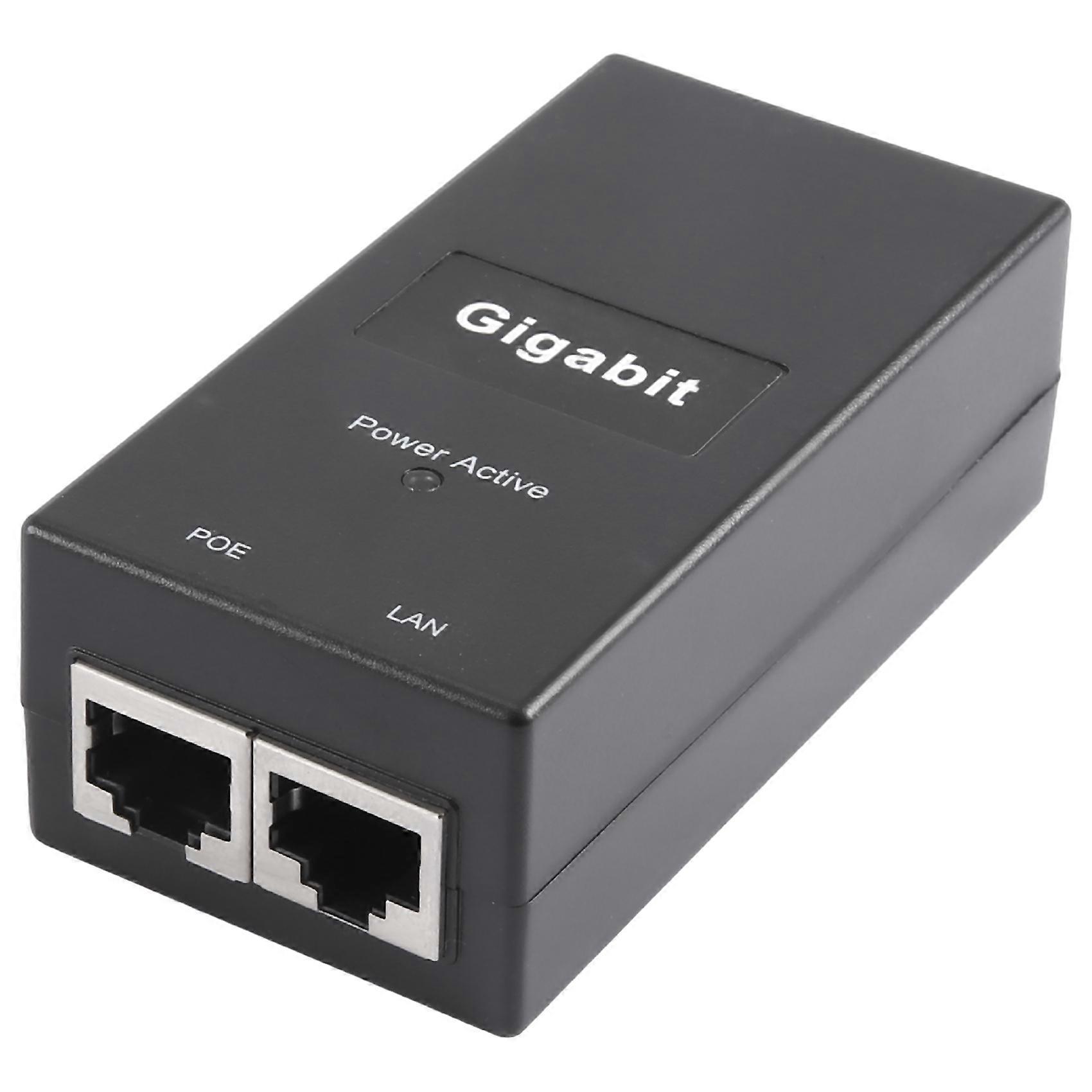 Gigabit POE Injector 10/100/1000Mbps/1G/2G Compatible IEEE802.3Af/At Passive Power Supply for POE Device US Plug