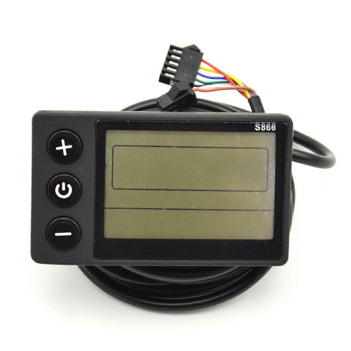 S866 Electric Bicycle Display for Controller Panel SM Plug,24V-36V A
