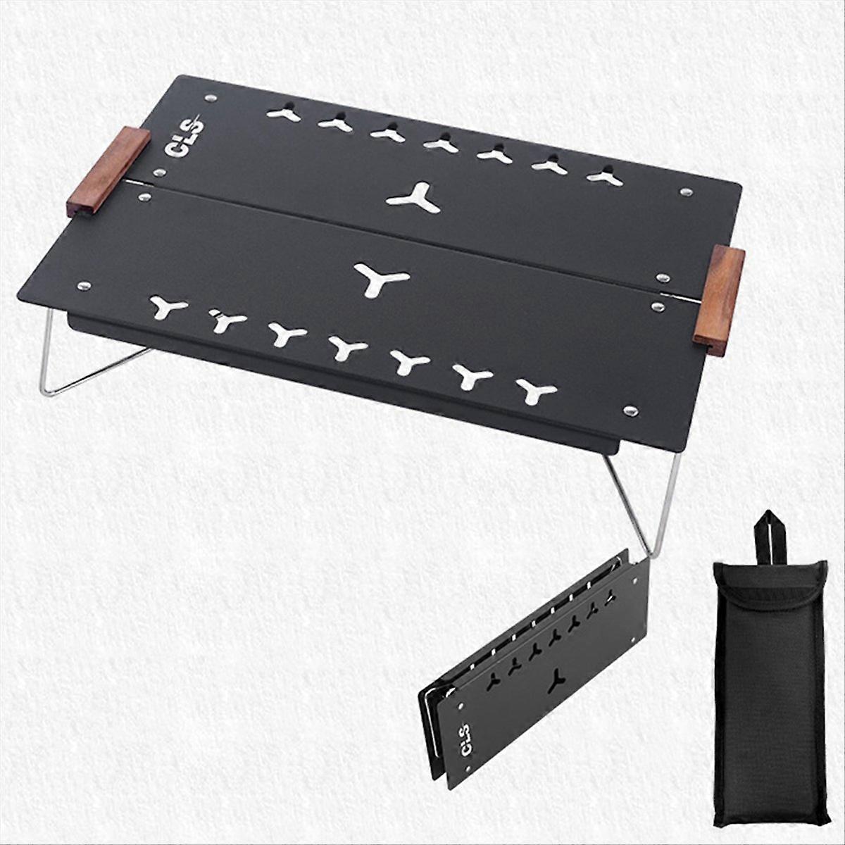  Outdoor Single Picnic Mini Tables-Black