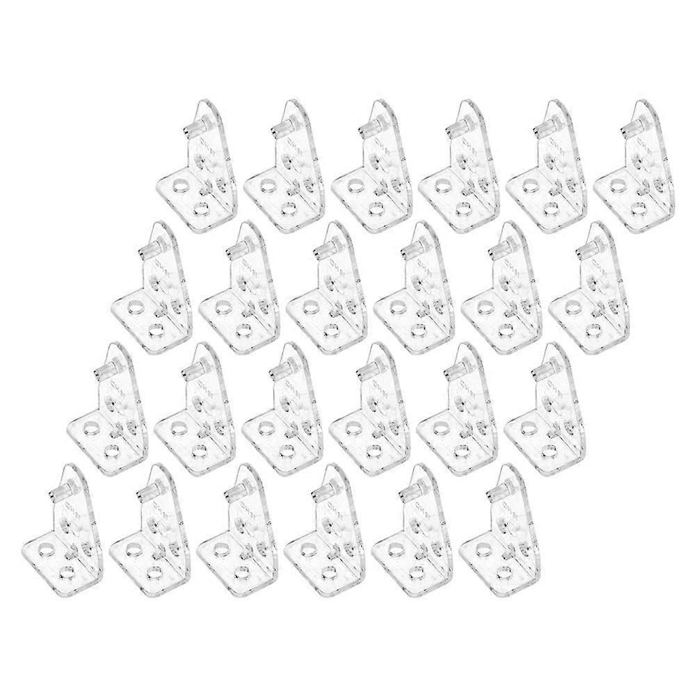 Horizontal Blind Clips Clear Plastic Hooks Bottom Rail Hold Clips Replacement for Blinds Precise Positioning 24Pcs