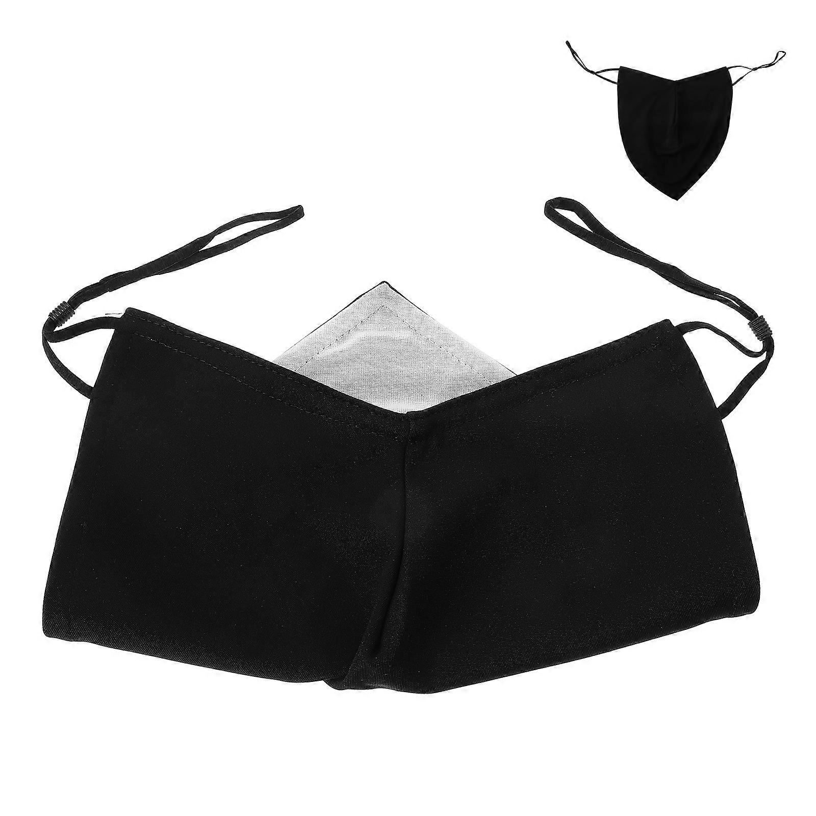 Beard Mask Protective Beard Mask for Outdoor Use Polyester Black