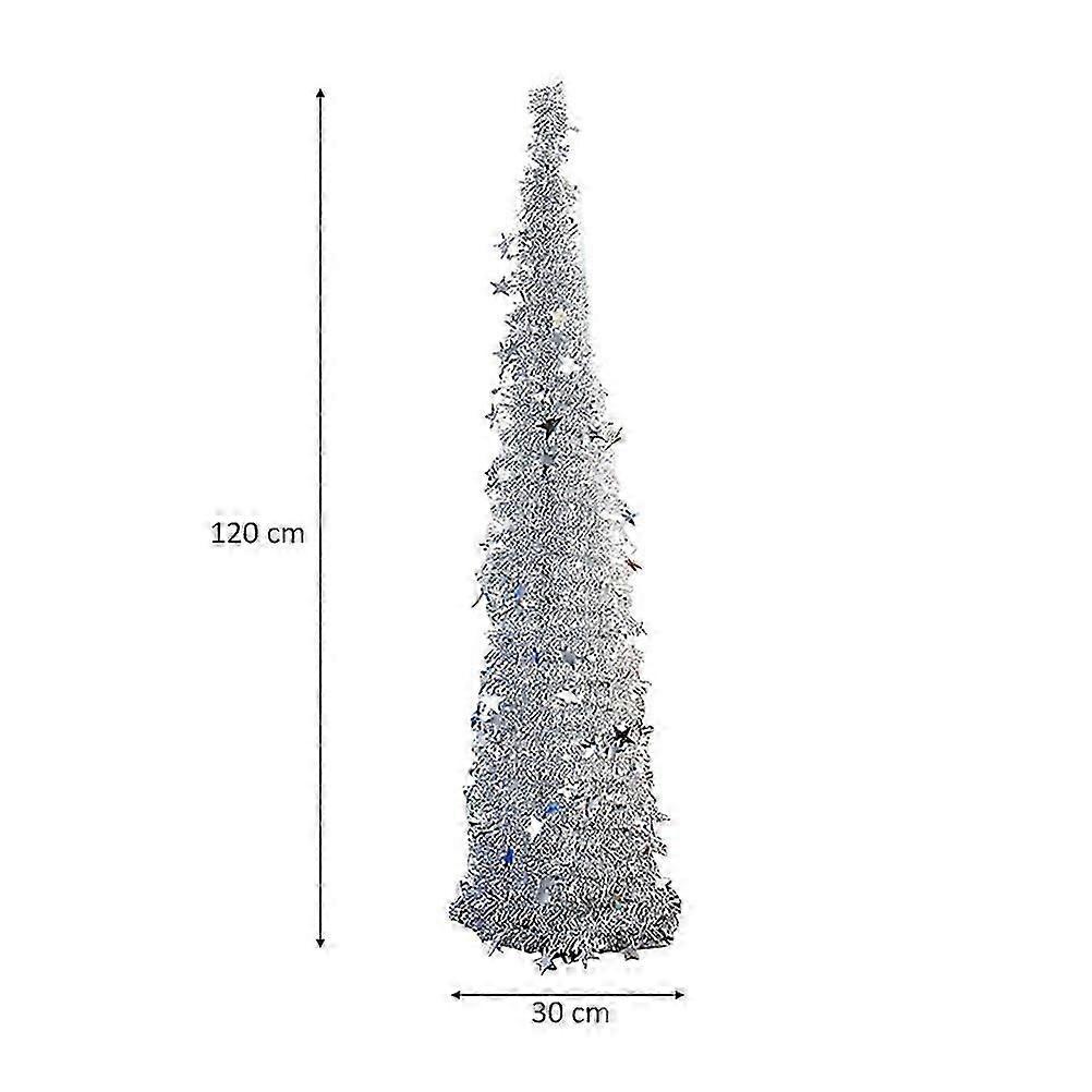 Christmas Tree for Home Decoration 120cm Foldable Telescopic Christmas Tree