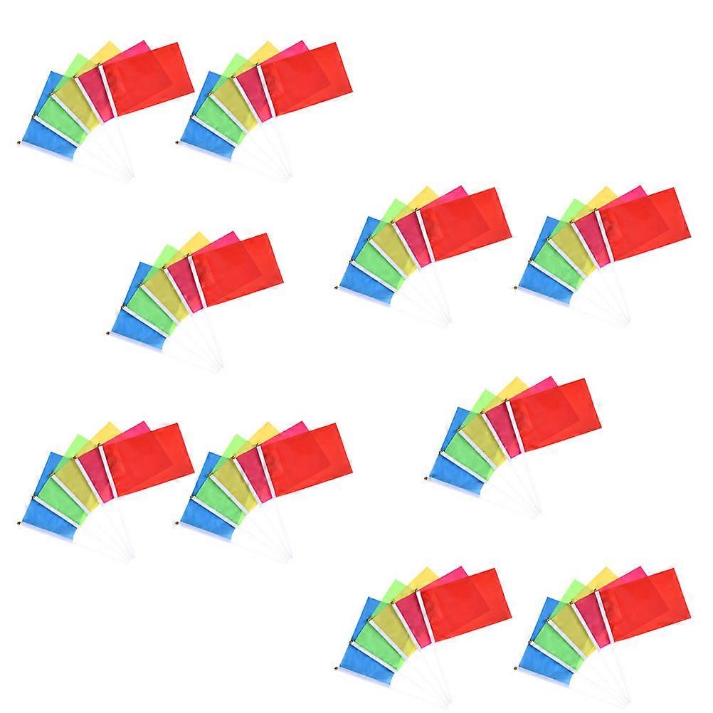 Handheld Flags Assorted Color for Boating Safety with 50Pcs Pack